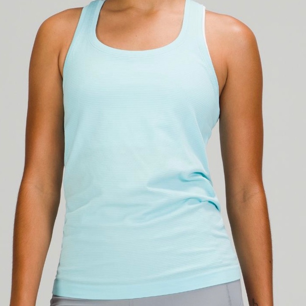 LULULEMON Icing Blue Swifty Tech TANK